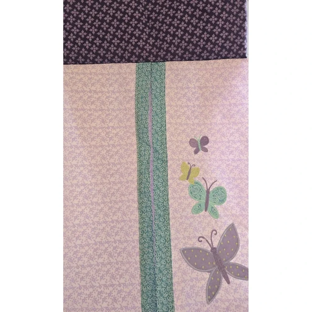 NoJo‎ Butterflies Diaper Stacker/clothes Cottagecore Nursery Lilac Purple Floral